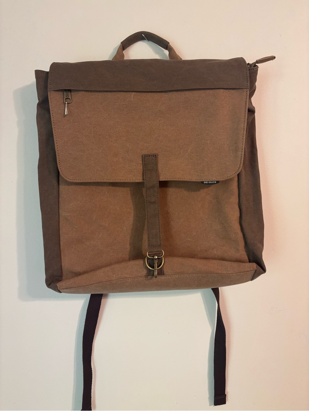 NWT DRI DUCK Commuter Laptop Backpack Field Khaki Brown 18L Canvas 17"